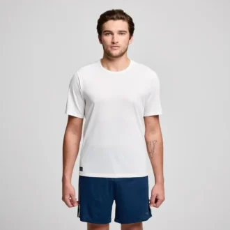 Saucony Stopwatch met korte mouwen voor heren