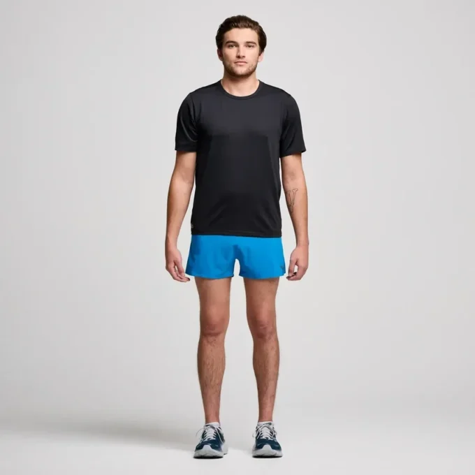 Saucony Stopwatch met korte mouwen voor heren