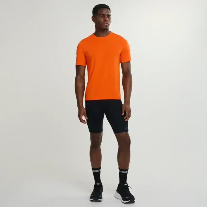 Saucony Stopwatch met korte mouwen voor heren