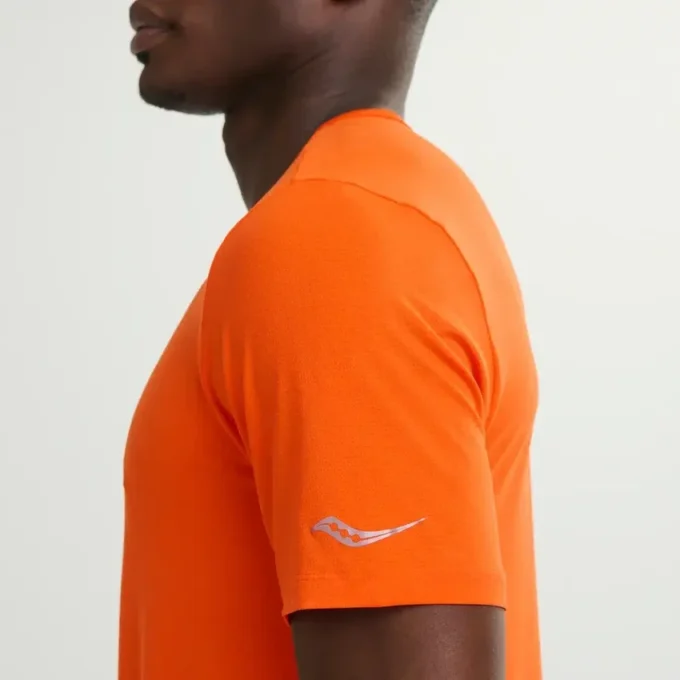 Saucony Stopwatch met korte mouwen voor heren