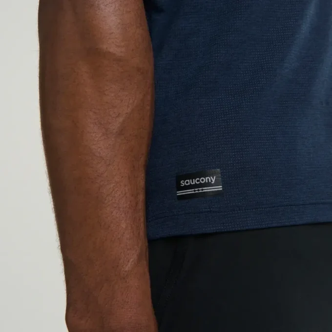Saucony Stopwatch met korte mouwen voor heren