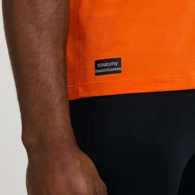Saucony Stopwatch met korte mouwen voor heren
