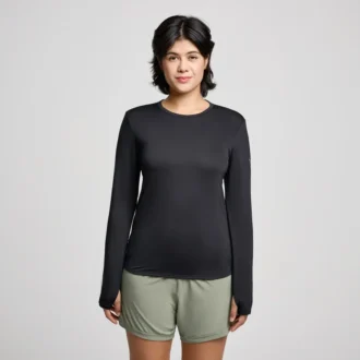 Stopwatch-shirt met lange mouwen voor dames