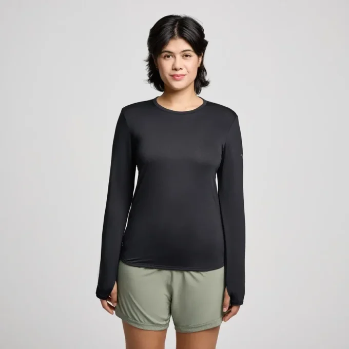 Stopwatch-shirt met lange mouwen voor dames
