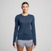 Stopwatch-shirt met lange mouwen voor dames