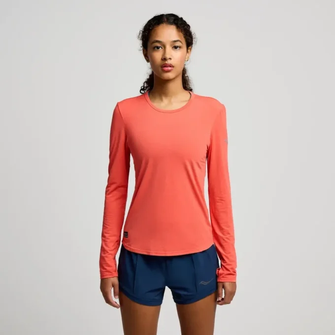 Stopwatch-shirt met lange mouwen voor dames