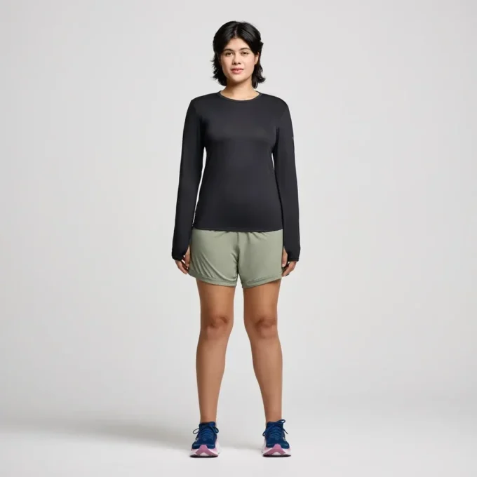 Stopwatch-shirt met lange mouwen voor dames